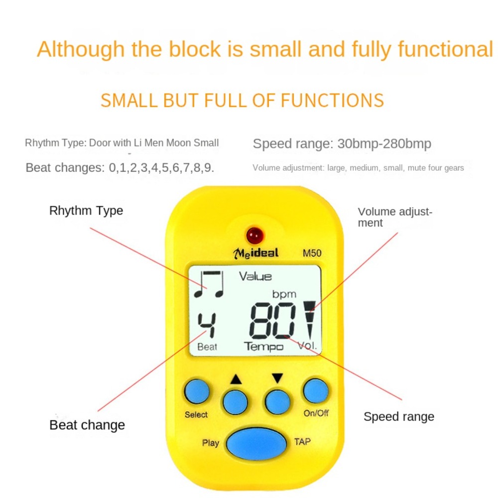 Metronome Digital - Цифровой карманный метроном LCD Mini с