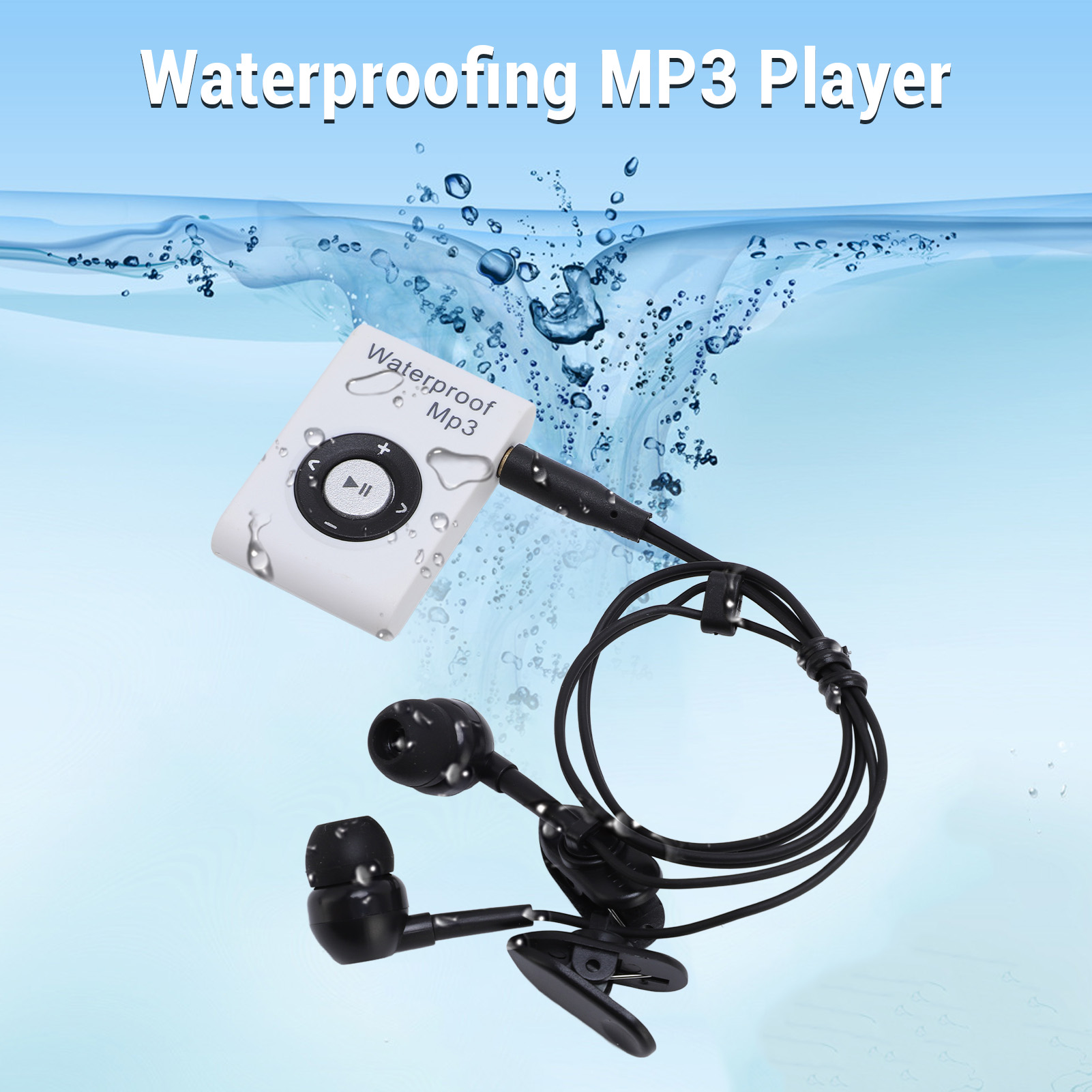 Audio Music Play - MP3-плеер для плавания, 8 ГБ памяти,