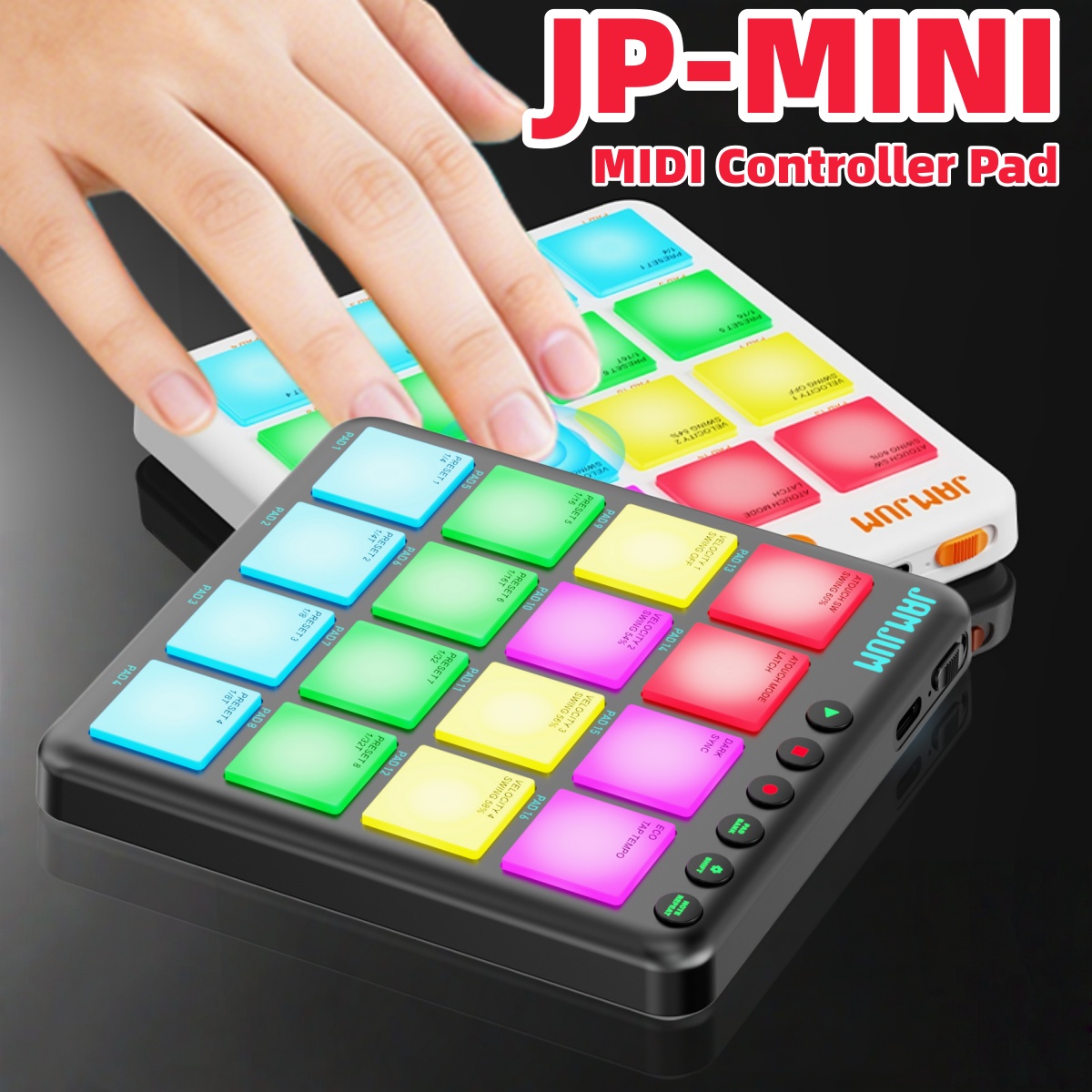 Midi Controller Pad - Беспроводной MIDI-контроллер JAMJUM JP-MINI / 16