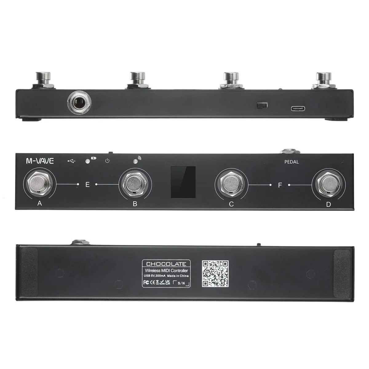 Midi Controller Pad - Ножной контроллер M-VAVE Chocolate Bluetooth MIDI,