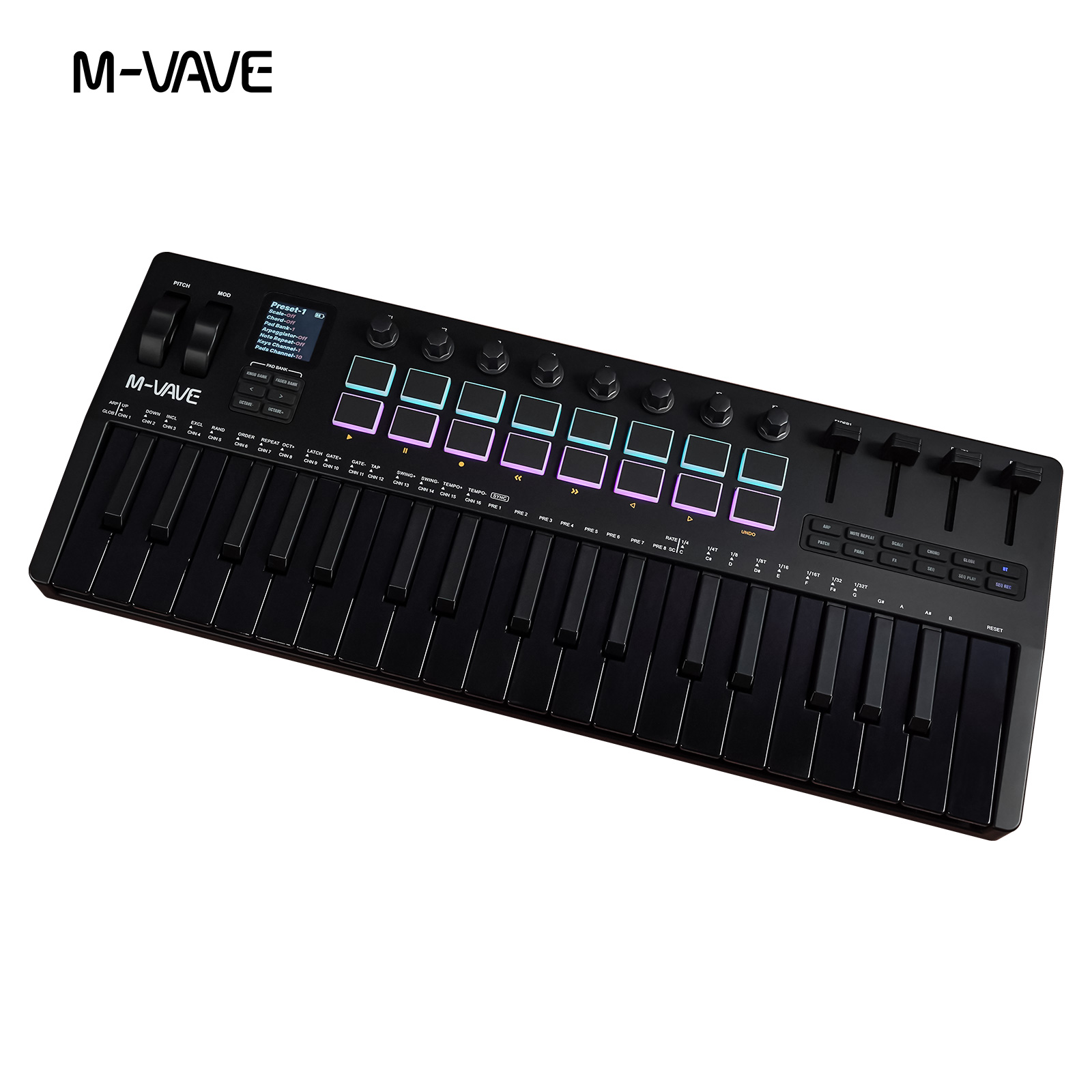 Midi Controller Pad - M-VAVE SMK-37 USB MIDI-контроллер с 37
