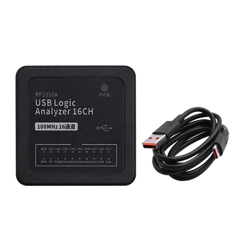 Metronome Digital - Микроконтроллер B14C RP2350A, 16-канальный USB-C USB-анализатор