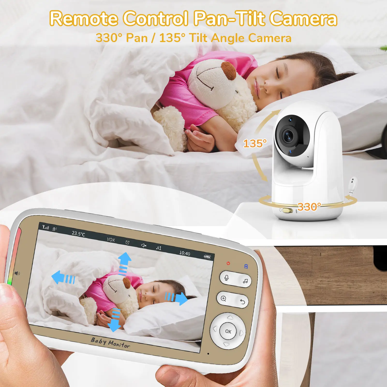 VB803 PRO Baby Monitor, с 2шт  – обзор и цена Audio Hd Music