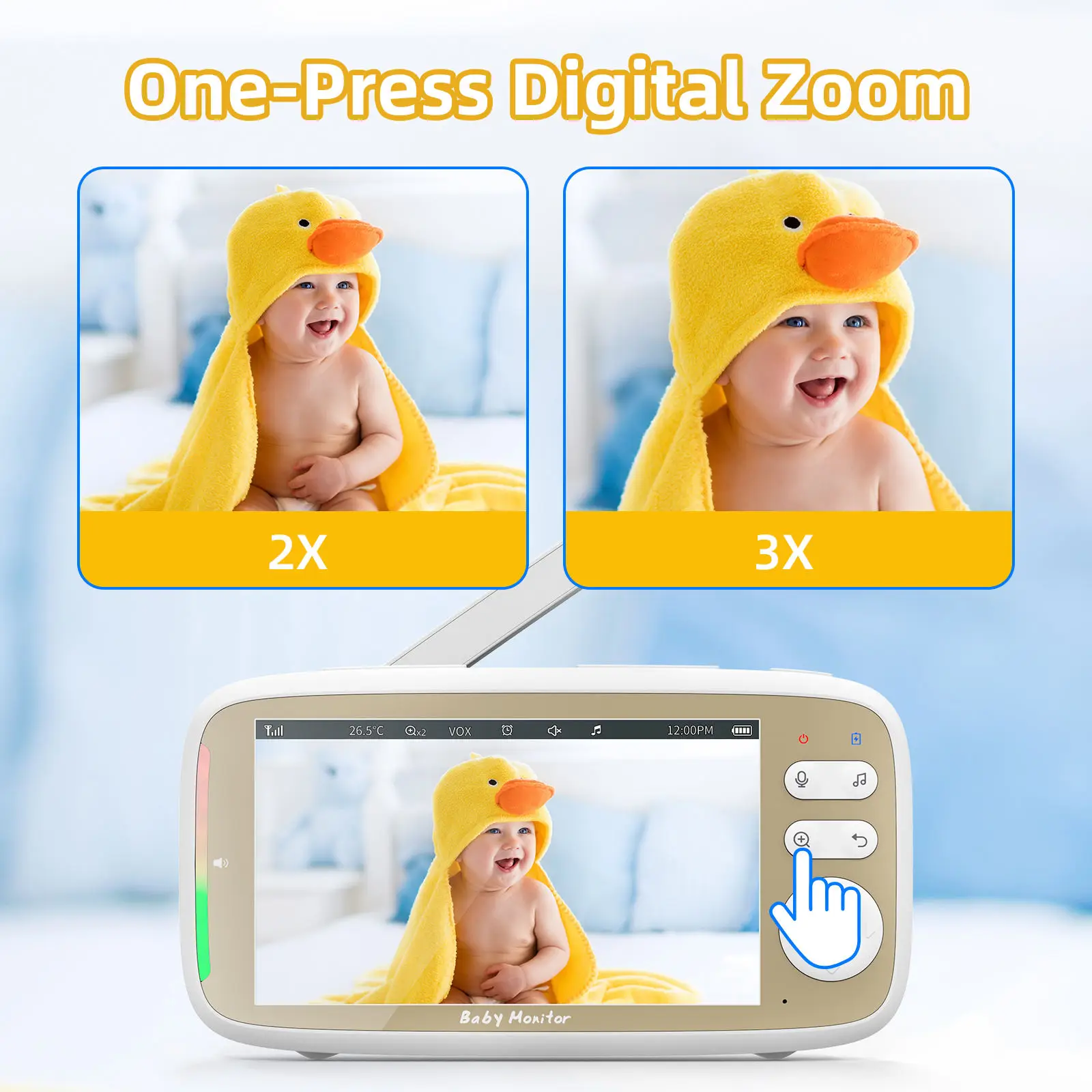 VB803 PRO Baby Monitor, с 2шт  – обзор и цена Audio Hd Music