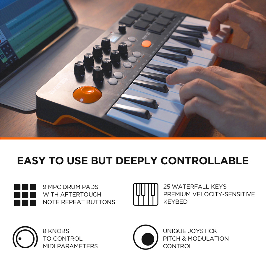 Клавиатурный MIDI-контроллер с – обзор и цена Midi Controller Pad