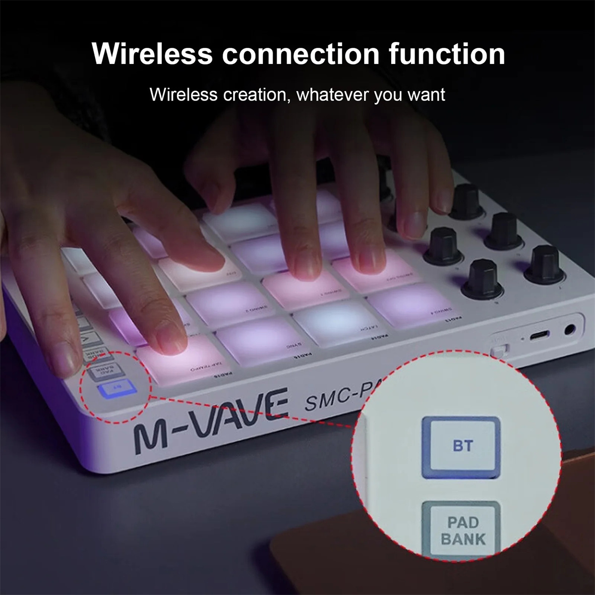 Беспроводной MIDI-контроллер M – обзор и цена Midi Controller Pad