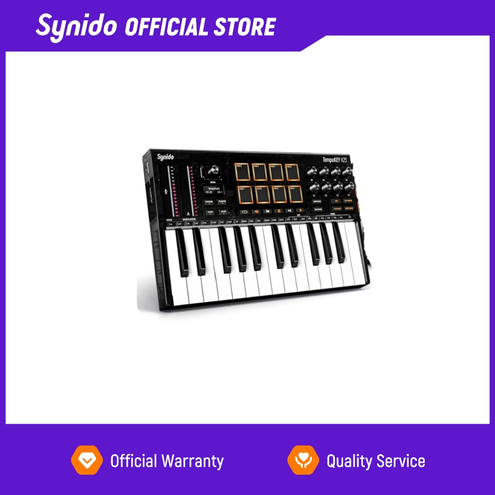 Synido Tempokey K25 USB MIDI-к – обзор и цена Midi Controller Pad