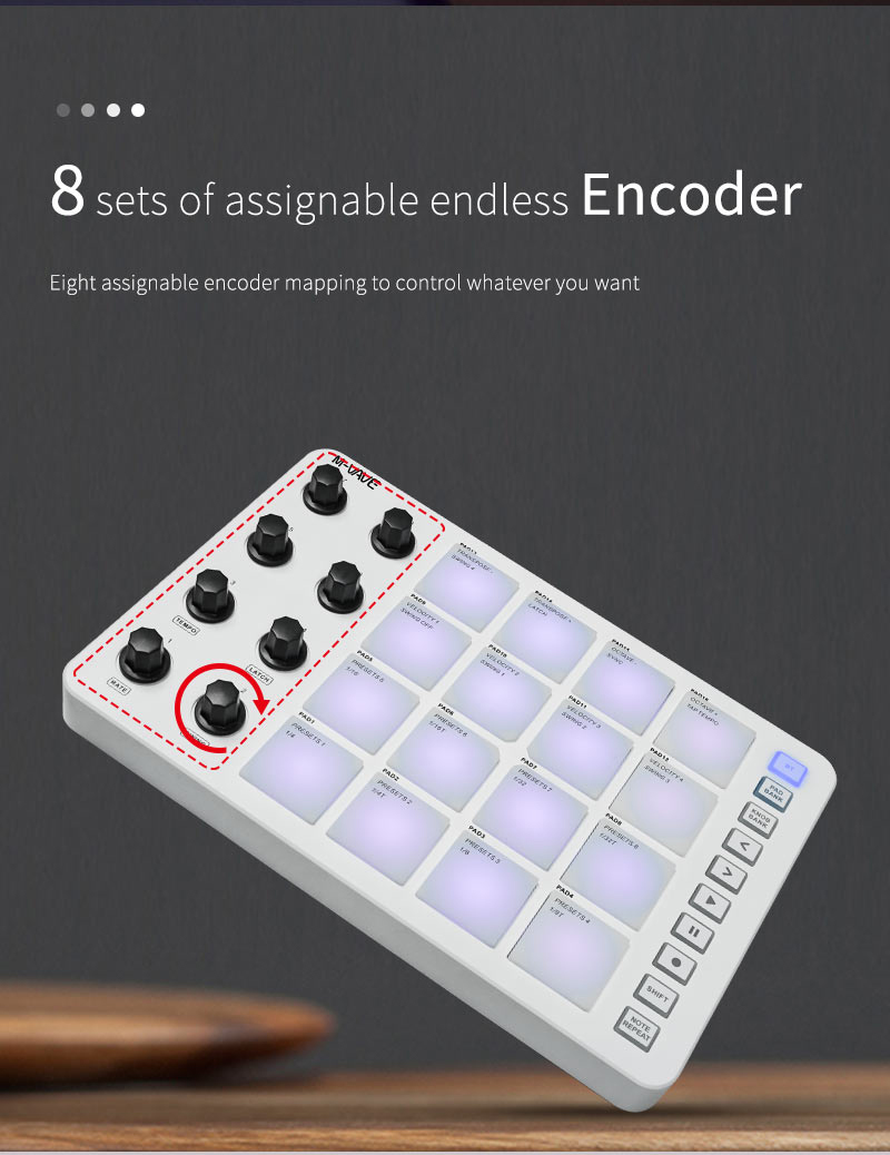 M-Vave SMC-PAD LaunchPad Desig – обзор и цена Midi Controller Pad