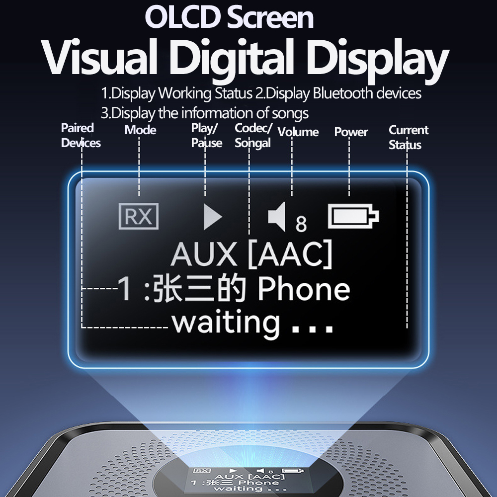 OLCD Bluetooth 6.0/5.2 аудиопр – обзор и цена Audio Hd Music