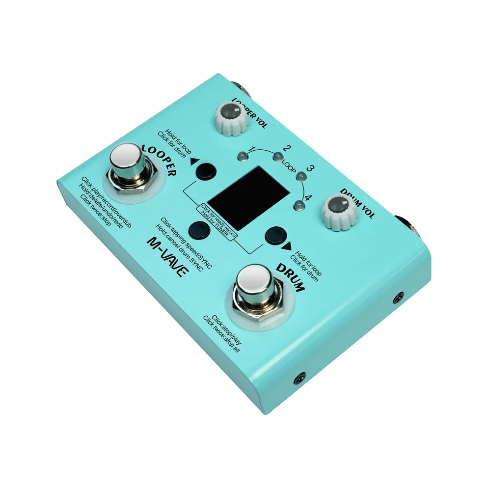 M-vave Lost Tempo Drum Machine – обзор и цена Looper Pedal Guitar