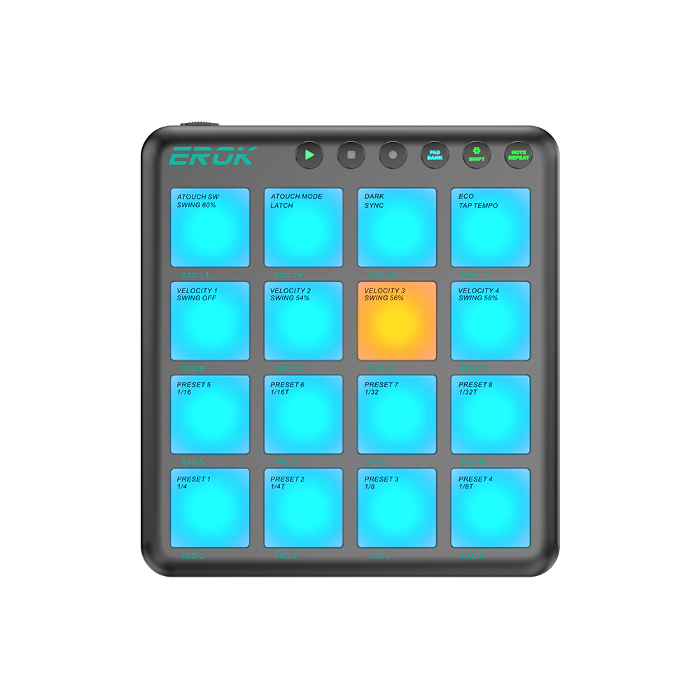 EROK PocketBeats MIDI-контролл – обзор и цена Midi Controller Pad