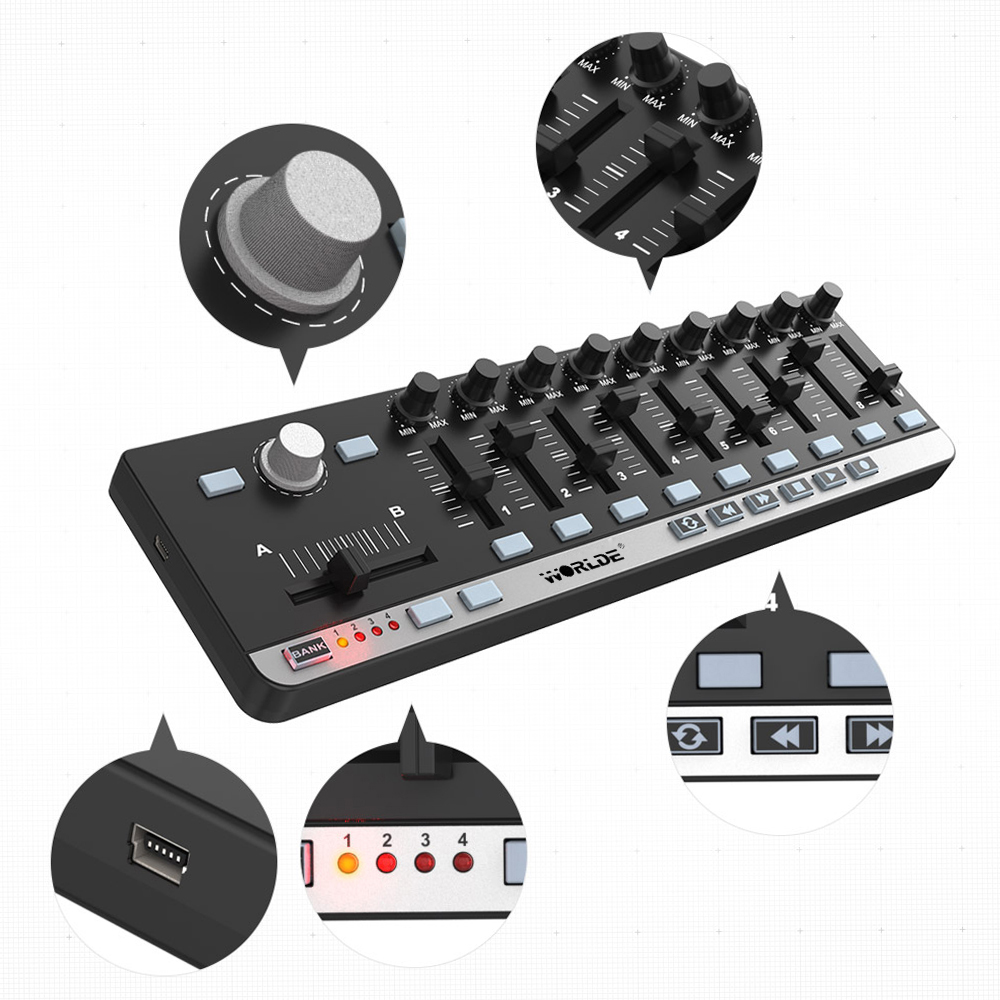 MIDI-контроллер Worlde EasyCon – обзор и цена Midi Controller Pad